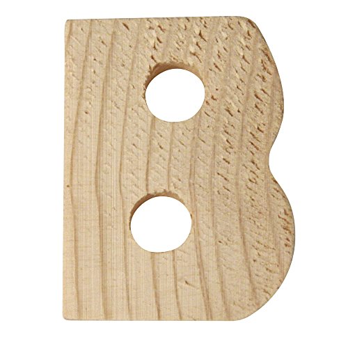 Rayher 6213400 Lettere Legno, 5x1cm, B - Bon plan à 1.49€
