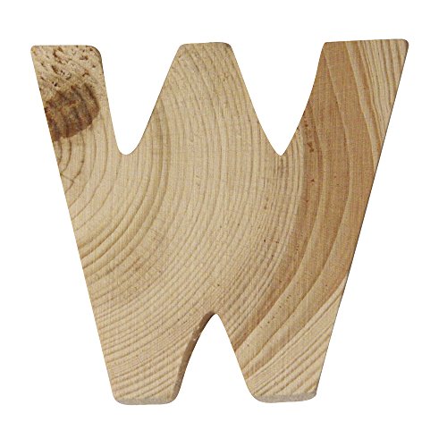 RAYHER 6215500 5X1 CM Wooden Letters – W - Bon plan à 4.02€