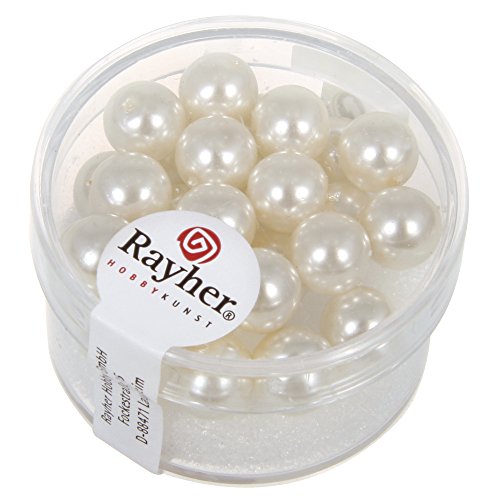 Perline in vetro cerato, Ø 8 mm, colore: bianco - Loisirs Créatifs Amazon Italie à 3.29€