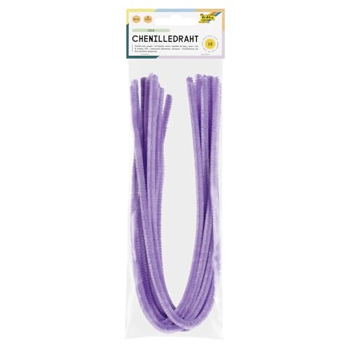 folia 77831 - Filo di ciniglia, 10 pezzi, colore viola... - Jouets & Jeux en promo à 2.79€