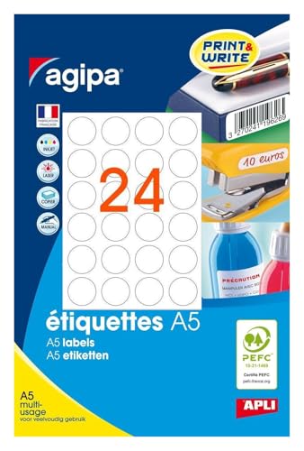 Apli 101354 – Case of 384 Multi-Purpose Dots Diameter 30 mm... - Fournitures Bureau Amazon Royaume-Uni à 4.94€