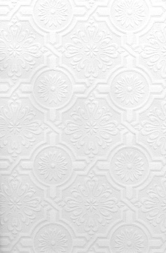 Brewster 497-32817 Nazareth Ornate Tiles Wallpaper, White - Maison & Cuisine Amazon Royaume-Uni à 22.26€