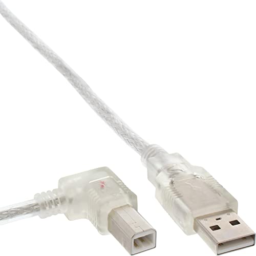 InLine 1m USB 2.0 AM/BM câble USB USB A USB B Transparent - High-Tech & Électronique en promo à 6.10€