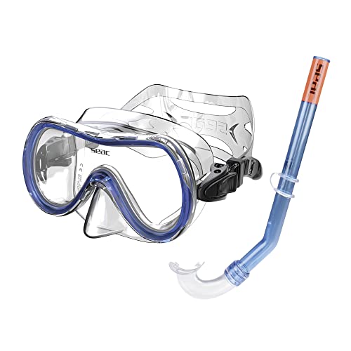 SEAC Uni Snorkeling Set Salina, Blau, Regular Fit - Amazon Allemagne à 10.15€