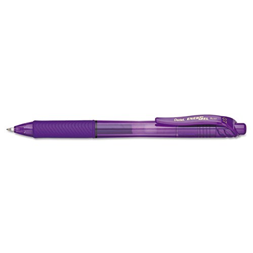 Pentel BL107-V Roller encre gel Pointe métal 0,7 mm Violet - Fournitures Bureau Amazon France à 1.99€