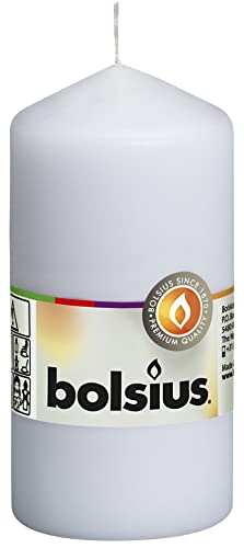 Bolsius Lot de Bougies Pilier, Cire de Paraffine, Blanc... en promo à 6,83€ (-50%) sur Amazon FR