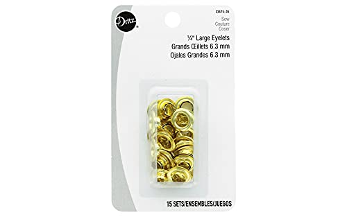 Dritz 33575-35 große Ösen, Gilt, 1/4 Zoll, 15 Stück - Maison & Cuisine en promo à 7.60€