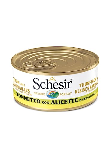Schesir Brodo Cott Tonno/Alicette Gr 70 - Animalerie Amazon Italie à 1.20€