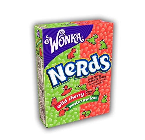 Wonka Nerds Wild Cherry and Watermelon Box 46.7g - Épicerie Amazon Italie à 1.51€
