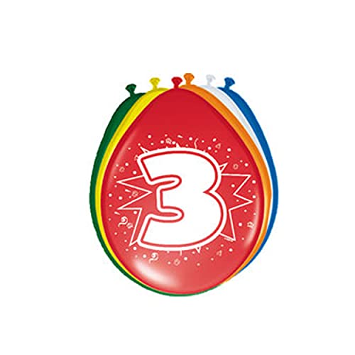 Folat - 3 Año Globos para Fiesta Decoración - Multicolor... - Amazon Espagne à 5.46€