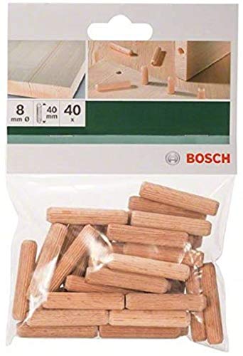 Bosch Accessories 40 Tasselli In Legno Zigrinati 8x40 - Bricolage & Outils en promo à 2.35€