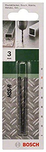 Bosch Metallbohrer HSS-R rollgewalzt (2 Stück, Ø 3 mm) - DIY & Tools Amazon Germany à 1.00€
