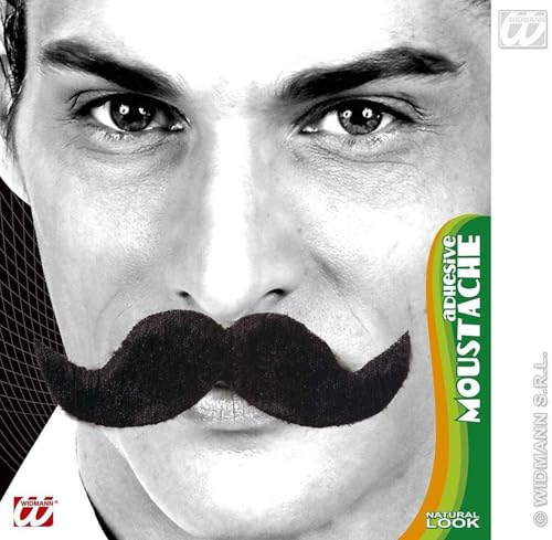 WIDMANN- Baffi Finti per Adulti, Nero, Unica, 0835O - Mode & Vêtements Amazon Italie à 1.45€