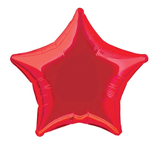 Unique Party 53323 - 20" Foil Red Star Helium Balloon - Sports & Fitness Amazon UK à 1.69€