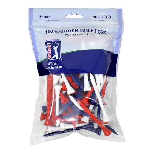 PGA Tees de golf 100 pièces Rouge/Blanc/Bleu en promo à 9,02€ (-39%) sur Amazon FR