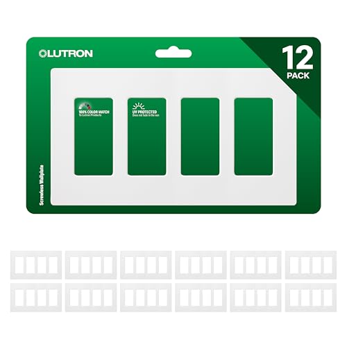 Lutron Claro 4 Gang Decorator/Rocker Wallplate, Gloss... - Home & Kitchen Amazon UK à 86.56€