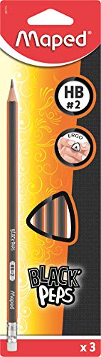 Maped - Bleistift BLACK'PEPS HB mit Radiergummikopf FSC... - Fournitures Bureau en promo à 1.09€