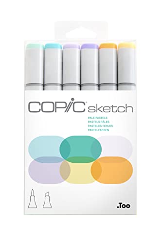COPIC Sketch Set de 6 marqueurs à encre à alcool permanente... - Jouets & Jeux Amazon France à 41.18€