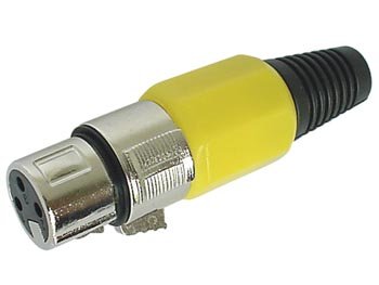 Audio Connectors 609250, Presa XLR 3 poli, Giallo - Musique & Instruments Amazon Italie à 5.51€