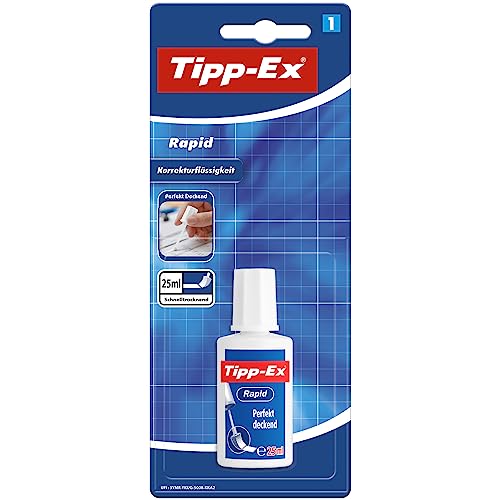 Tipp-Ex Rapid Correcteur Liquide - 20 ml, Blister de 1 - Fournitures Bureau Amazon France à 2.50€