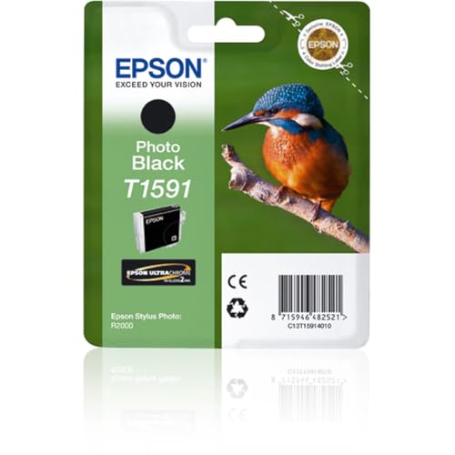 Epson T1591 Print Cartridge, Photo Black, Genuine - Auto & Moto Amazon Royaume-Uni à 14.53€
