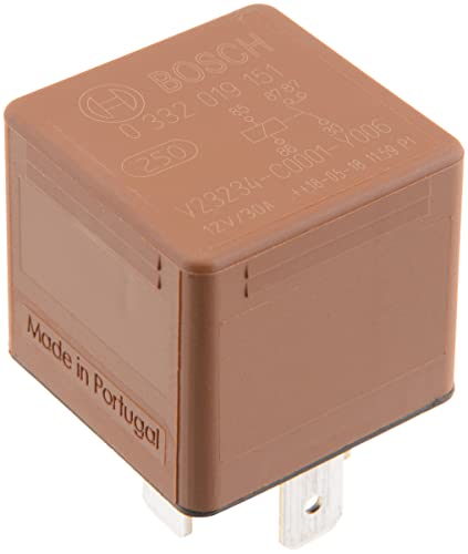 Bosch 0332019151 Mini relé de 12 V 30 A, 2x87, IP5K4... - Bricolage & Outils Amazon Espagne à 5.24€