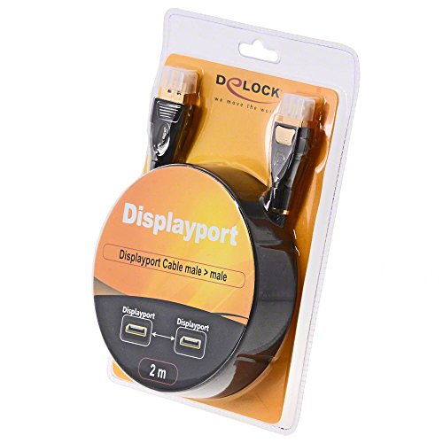 DELOCK CABLE DISPLAYPORT M/M 2M NEGRO/MARRON 82771 - High-Tech & Électronique Amazon Italie à 11.39€