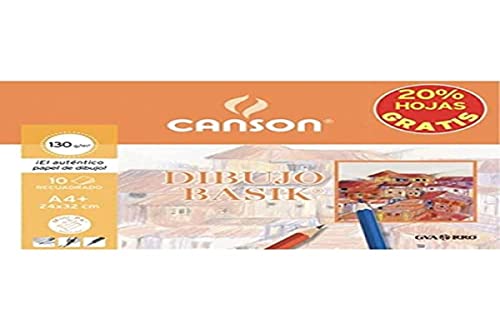CANSON Basik Papier dessin carré Din-A4 130 gr Classeur x10... en promo à 2,50€ (-76%) sur Amazon FR