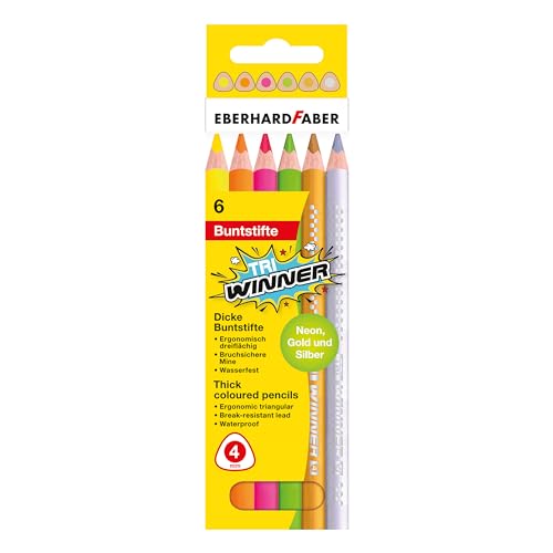 Eberhard Faber 518306 - Juego de lápices de colores TRI... - Jouets & Jeux en promo à 3.47€