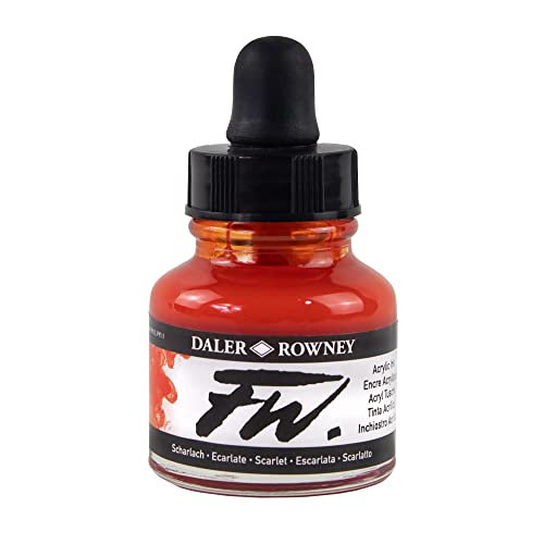 Daler Rowney FW Ink 29.5ml Scarlet - Auto & Motorcycle Amazon Italy à 5.13€