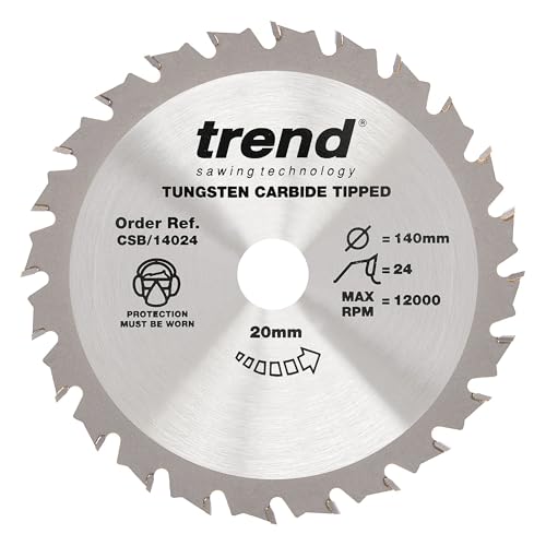 Trend Wood Circular Saw Blade, 140mm Diameter, 20mm Bore... - Bricolage & Outils Amazon Royaume-Uni à 17.58€