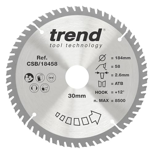 Trend Lame de Scie Circulaire pour Bois, Diamètre 184 mm... - Bricolage & Outils Amazon France à 23.99€