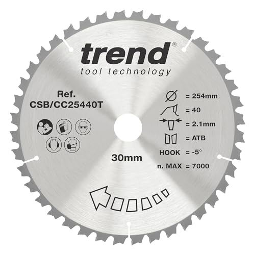 Trend Lame de Scie à Onglet sans Fil pour Bois, 254 mm de... - Bricolage & Outils Amazon France à 19.65€