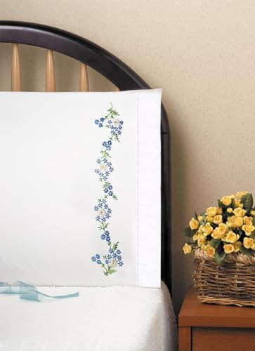 Design Works Blue Daisies, 20" x 30" Gestempelte... - Maison & Cuisine en promo à 18.06€