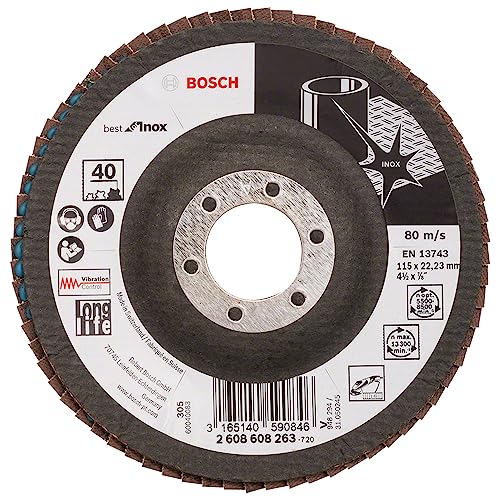 Bosch Faecherschleifscheibe X581 Best for Inox 115mm Korn... - DIY & Tools Amazon Germany à 5.61€