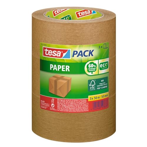 tesapack Paper ecoLogo - Environmentally Friendly Paper... - Fournitures Bureau Amazon Royaume-Uni à 19.38€