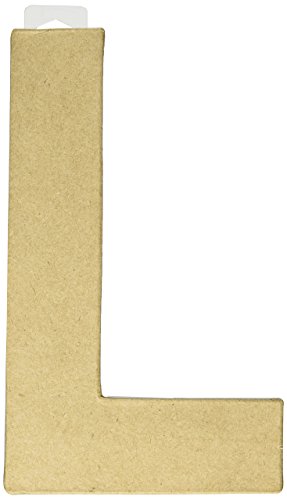 Darice 2862-L Lettre en Papier mâché 20,3 x 14 cm - Loisirs Créatifs en promo à 23.46€