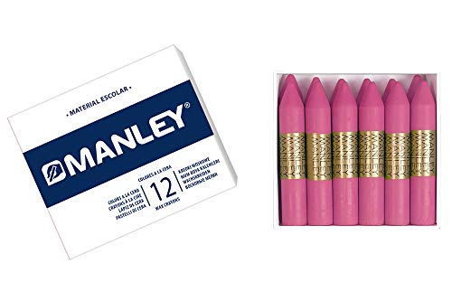 Manley 8414326045553 Pastelli, Confezione da 12 Pezzi, Rosa - Erreur de prix -74% à 2.92€