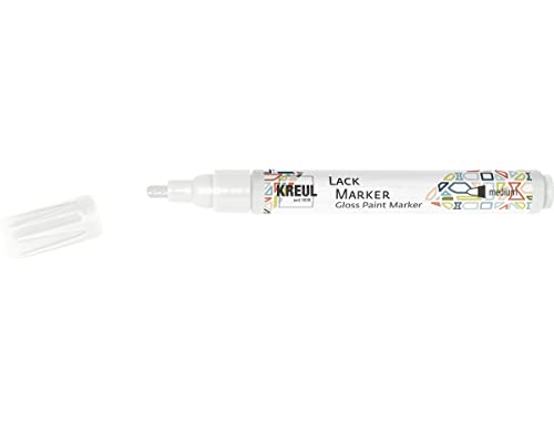 KREUL 47010 - Crayon laque medium blanc, avec pointe ogive... - Animalerie Amazon France à 3.99€