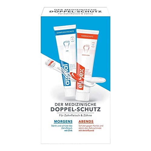 aronal und elmex Zahnpasta Doppelschutz, 2 x 12 ml... - Amazon Allemagne à 0.83€