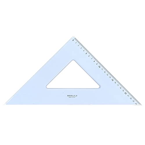 ARDA Squadra 45° 35 cm Linea Uni Polistirolo Trasparente - Fournitures Bureau en promo à 2.60€