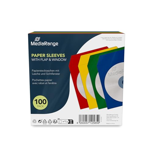 MediaRange BOX67 Mediarange Porta CD E DVD Di Carta Con... - Auto & Moto en promo à 4.53€