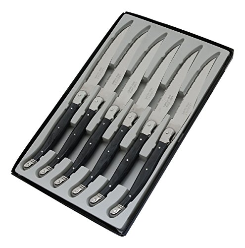 Box mit 6 Messern Laguiole Postiche Gris, 25,7 x 15,7 x 1,5... - Bricolage & Outils Amazon Allemagne à 8.88€