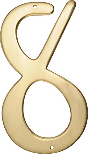 Hillman 847050, traditionell, Messing Hausnummer 8, 10,2... - Bricolage & Outils Amazon Allemagne à 6.41€