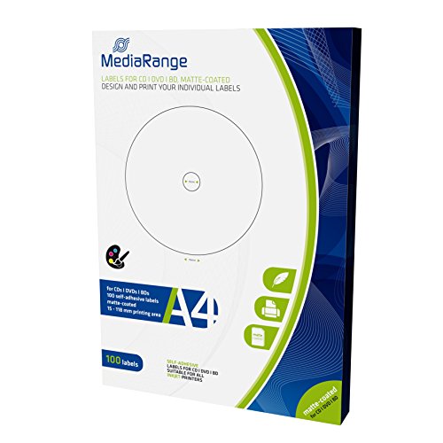 MediaRange Etiketten für CD|DVD|BD, 15-118mm... - Amazon Germany à 6.54€