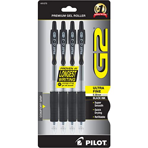 Pilot Lot de 4 stylos à bille rétractables G2 à encre gel... - Maison & Cuisine Amazon France à 19.40€