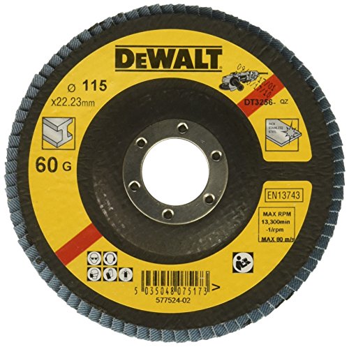 DeWalt, DT3256, QZ, Disco de láminas Ø115mm, grano 60... - DIY & Tools Amazon Italy à 4.94€