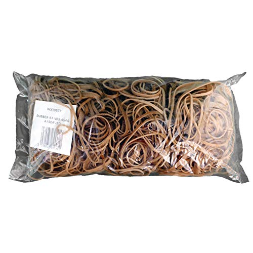 White Box Rubber 454G Bands - Assorted sizes,brown - Amazon UK à 3.27€