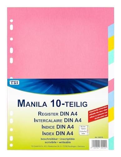 TSI 64510 registro realizzata in plastica Manila di cartone... - Auto & Moto Amazon Italie à 3.27€