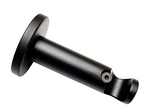 Gardinia Supporto per Bastoni per Tende con Ø 16 mm, Nero... - Bon plan à 12.80€